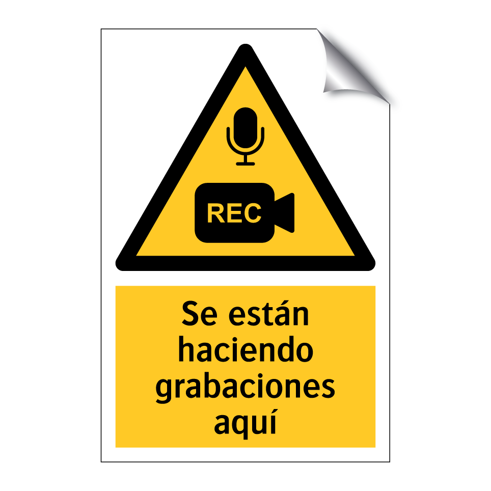 Se están haciendo grabaciones aquí