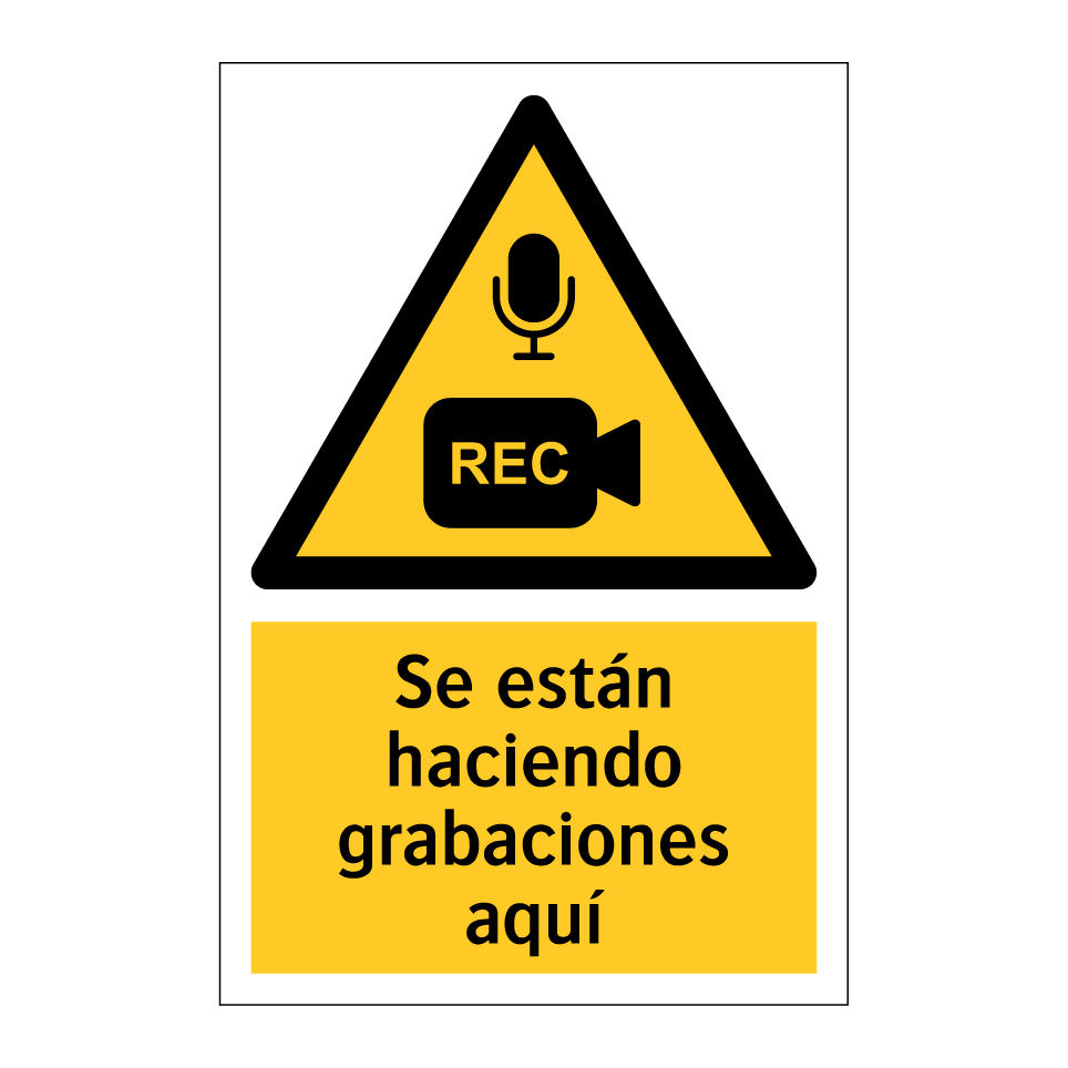 Se están haciendo grabaciones aquí