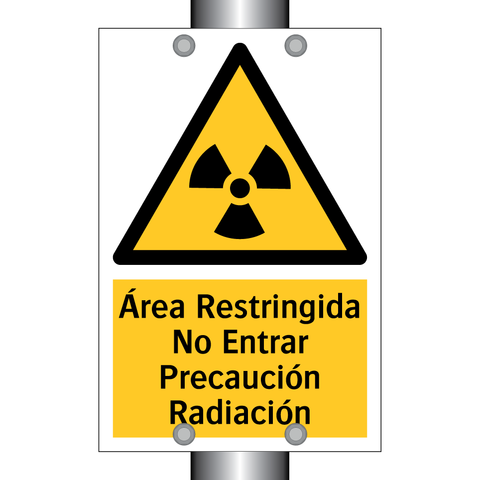 Área Restringida No Entrar Precaución Radiación