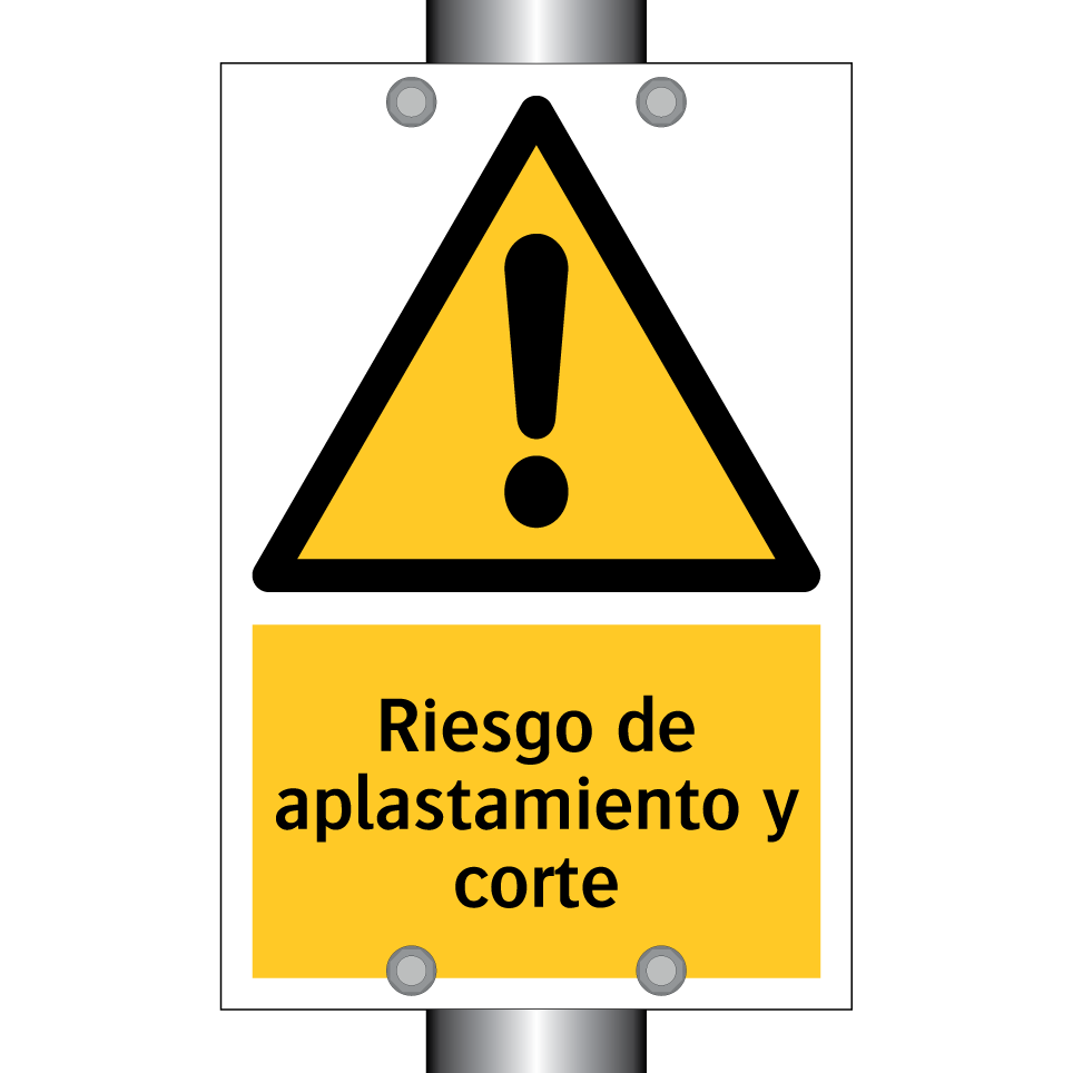 Riesgo de aplastamiento y corte