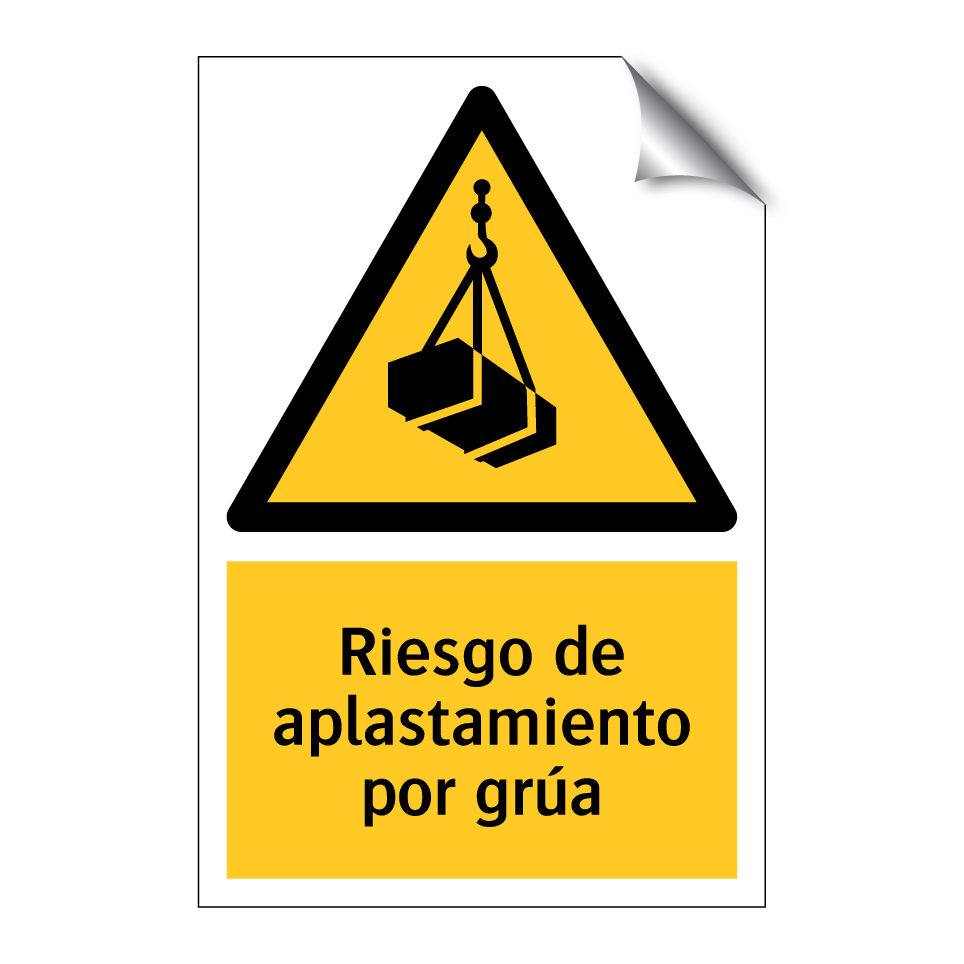 Riesgo de aplastamiento por grúa