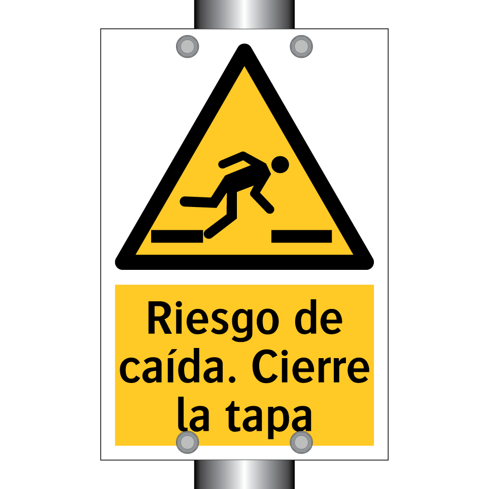 Riesgo de caída. Cierre la tapa