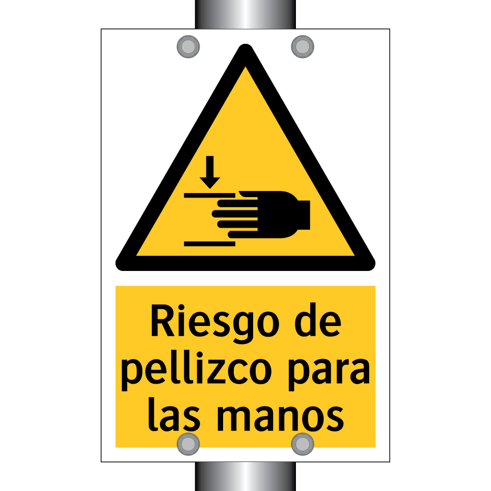 Riesgo de pellizco para las manos
