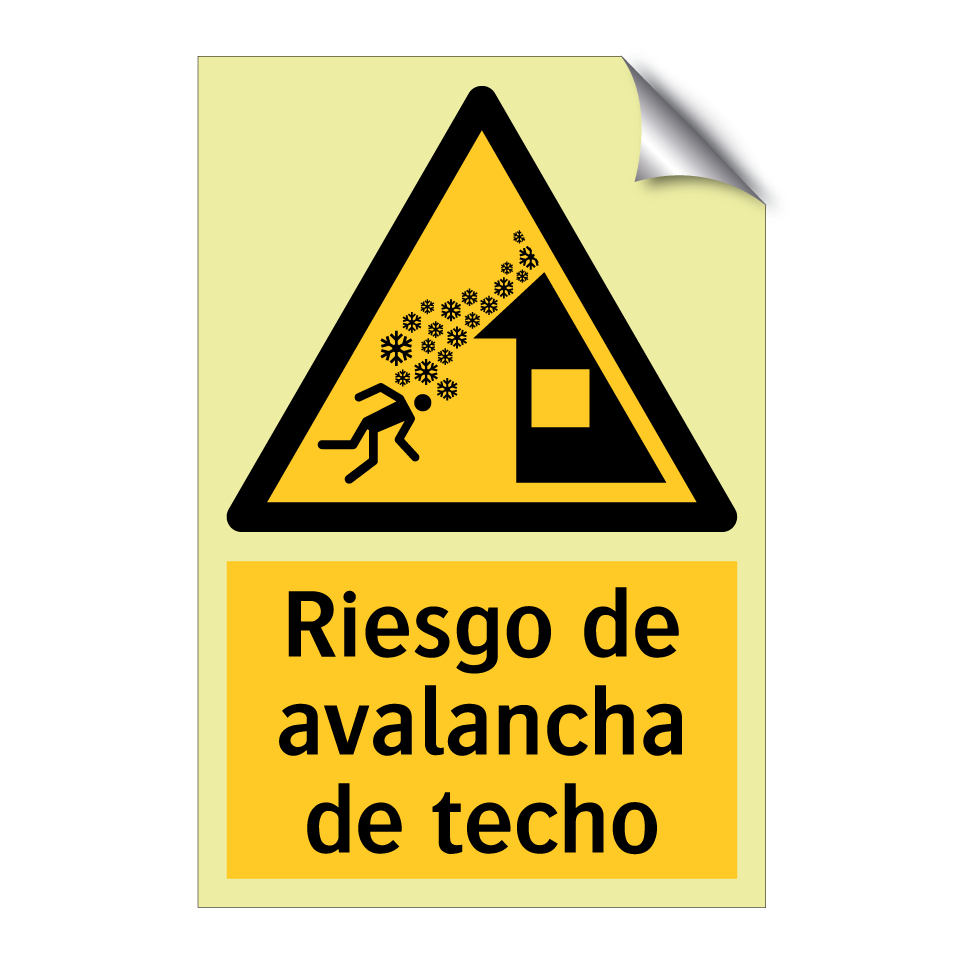Riesgo de avalancha de techo