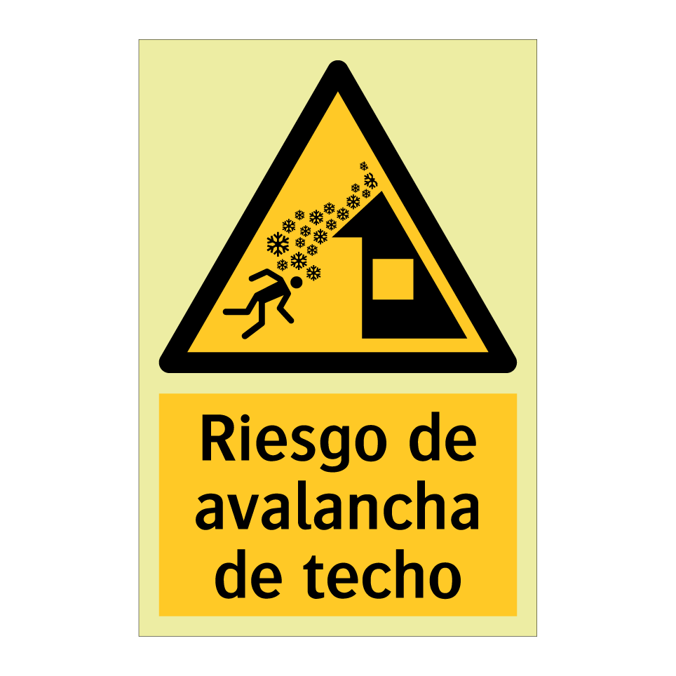 Riesgo de avalancha de techo
