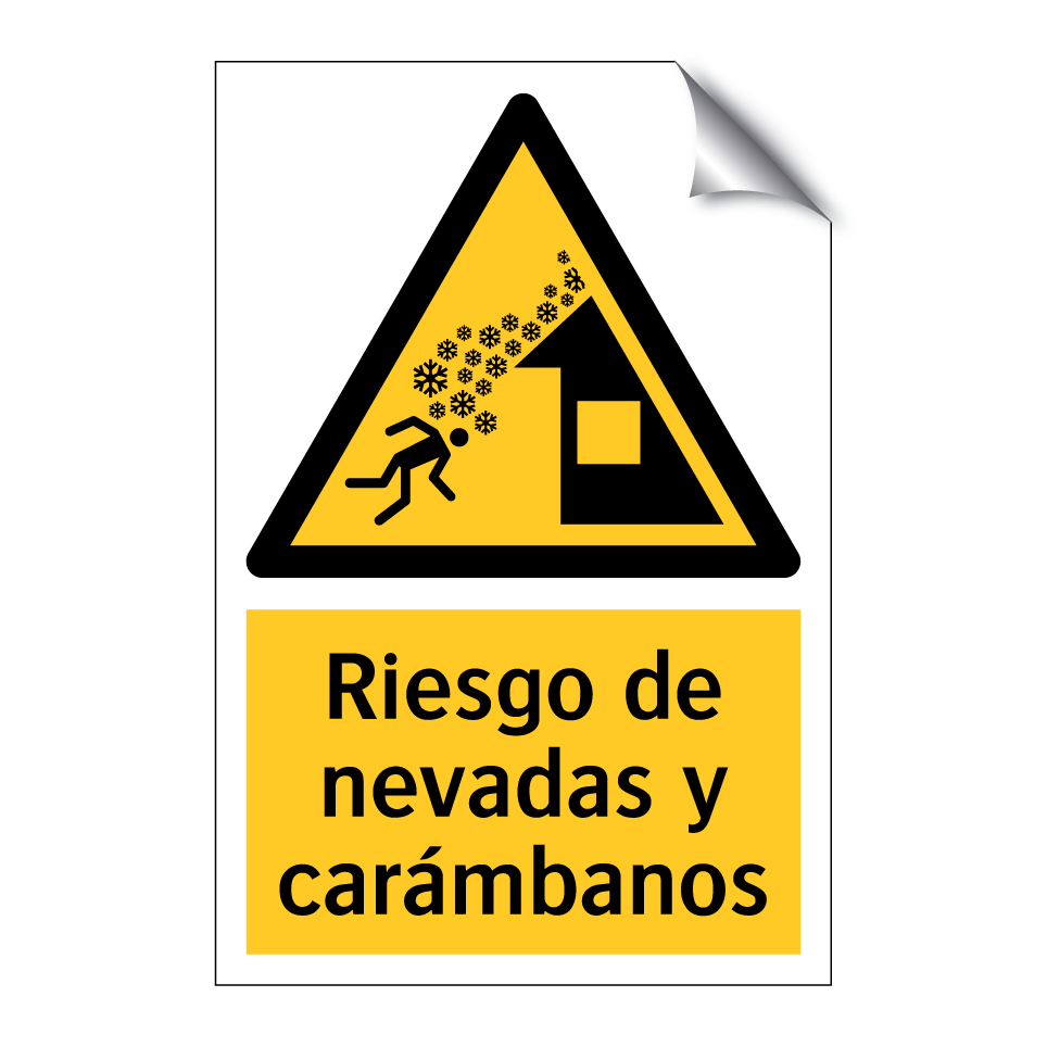 Riesgo de nevadas y carámbanos