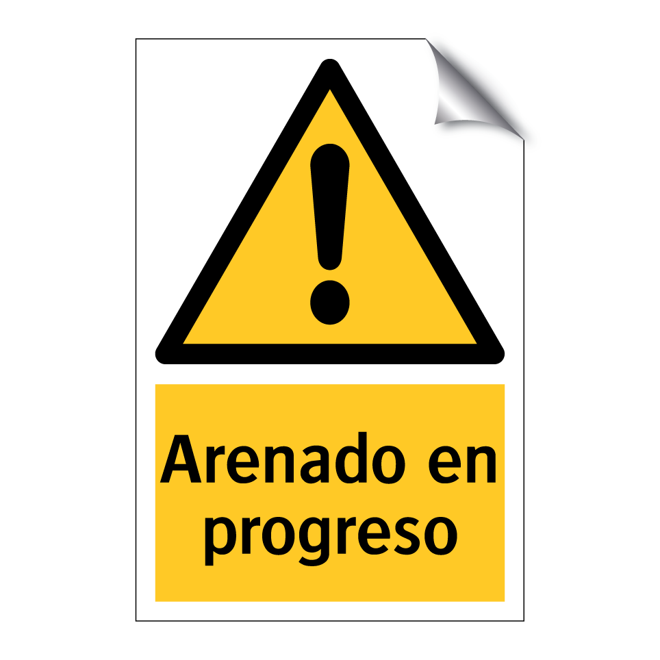 Arenado en progreso