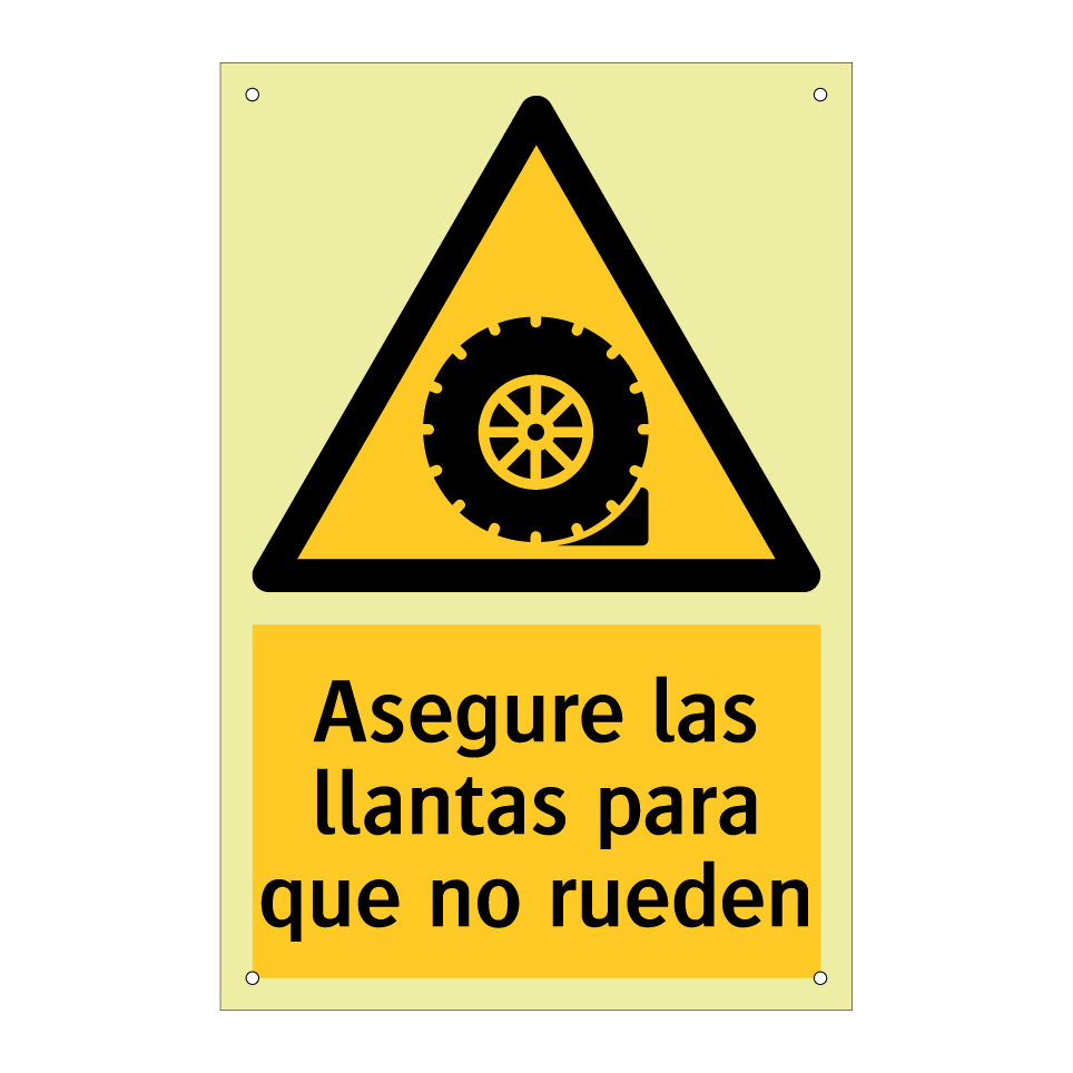 Asegure las llantas para que no rueden