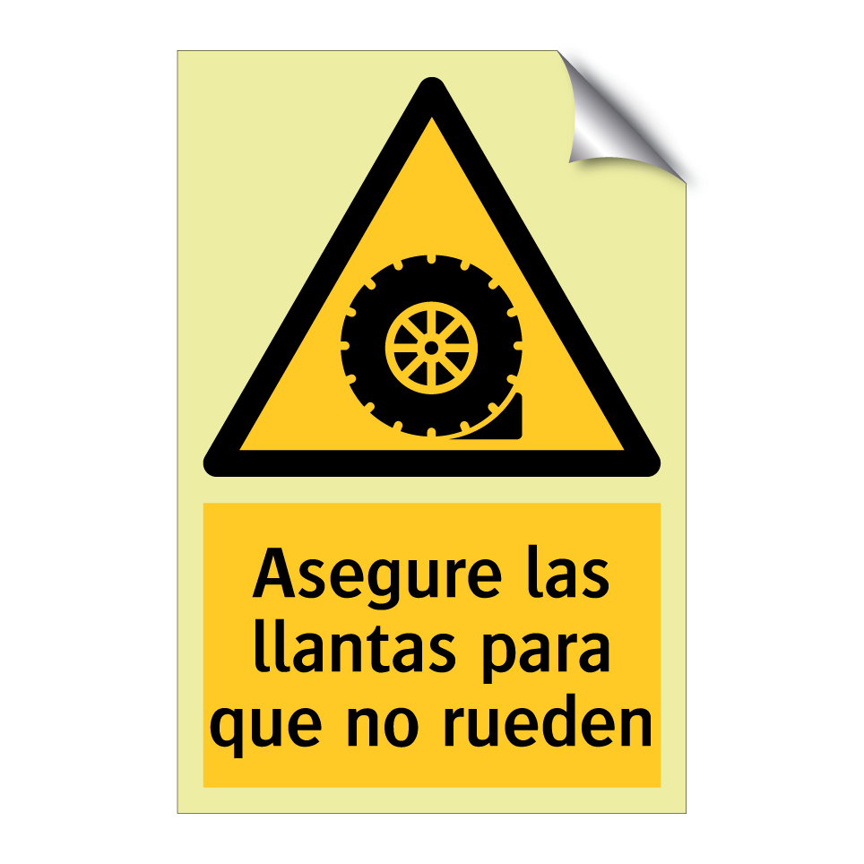 Asegure las llantas para que no rueden