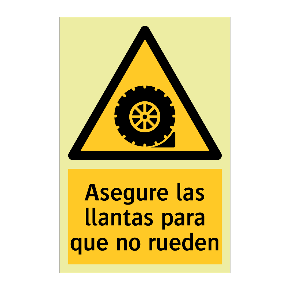 Asegure las llantas para que no rueden