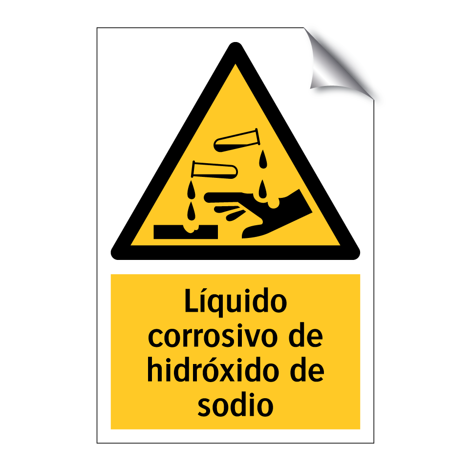 Líquido corrosivo de hidróxido de sodio