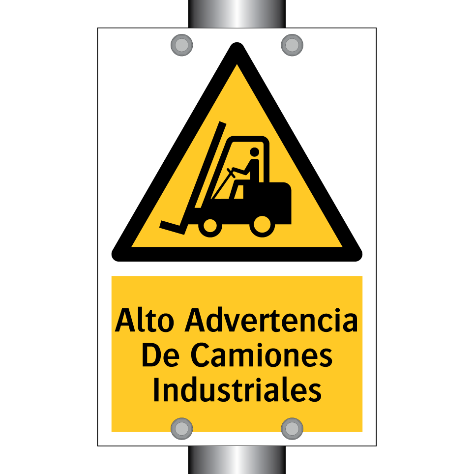 Alto Advertencia De Camiones Industriales