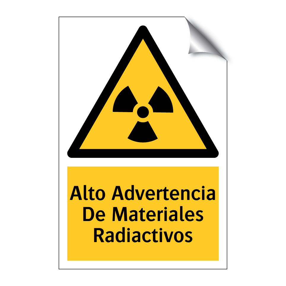 Alto Advertencia De Materiales Radiactivos