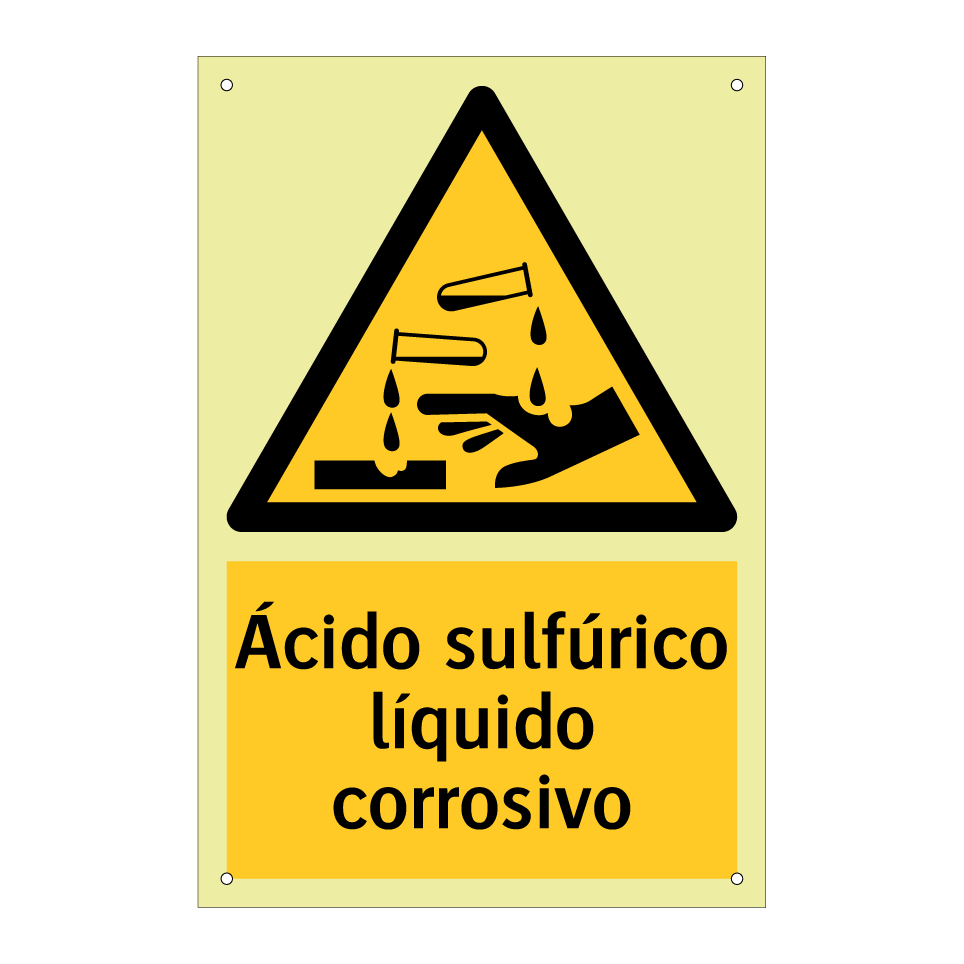Ácido sulfúrico líquido corrosivo