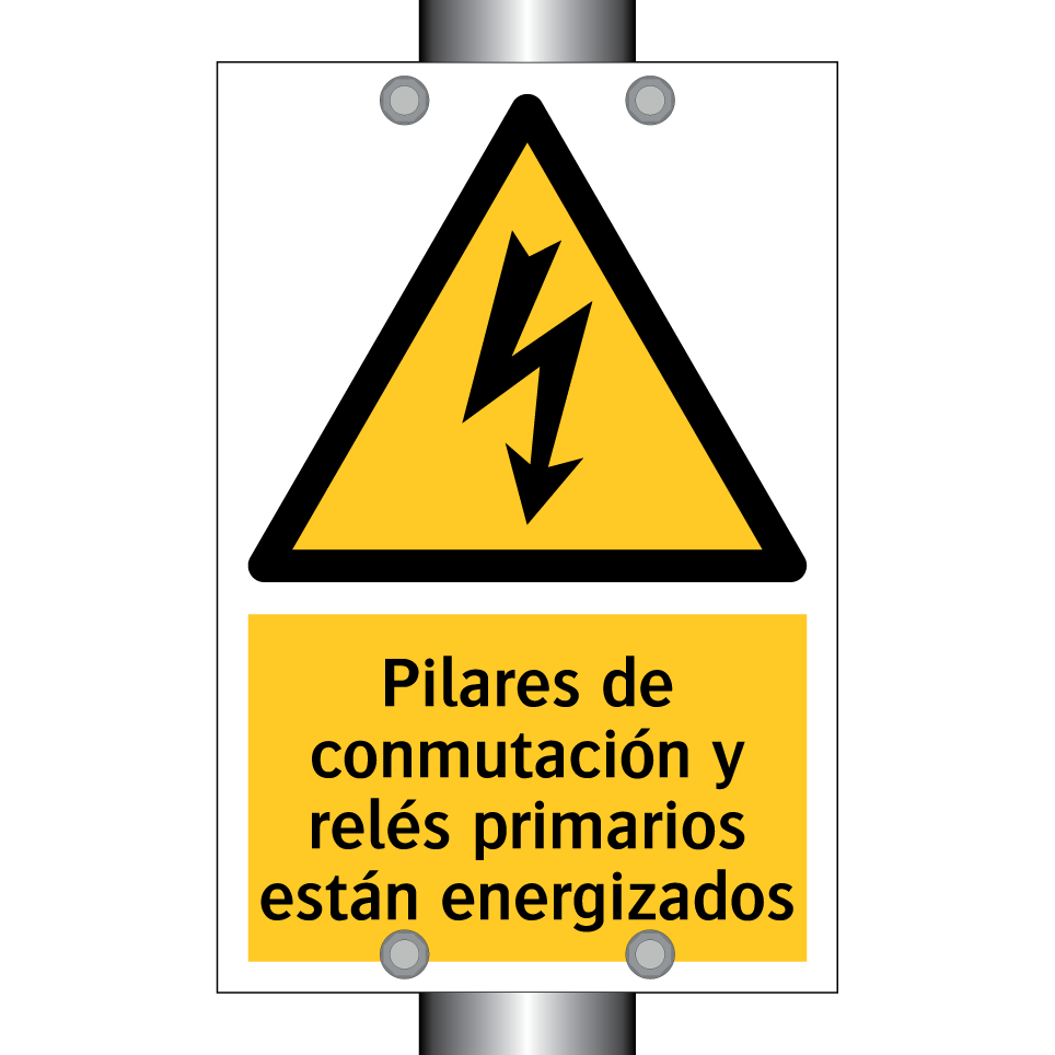 Pilares de conmutación y relés primarios están energizados