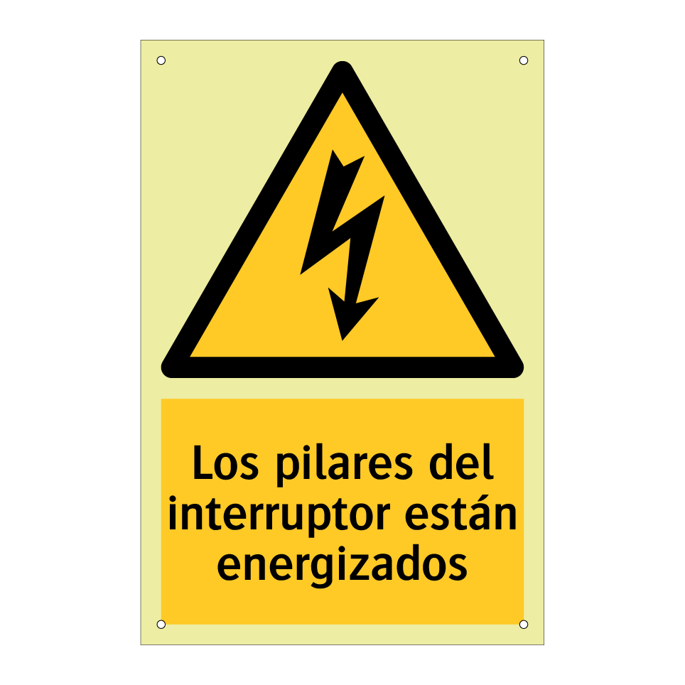 Los pilares del interruptor están energizados