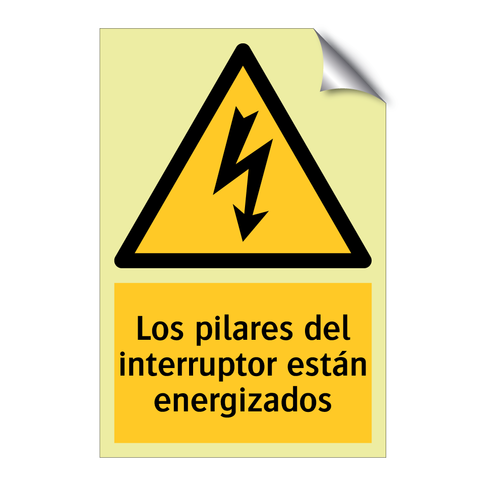 Los pilares del interruptor están energizados