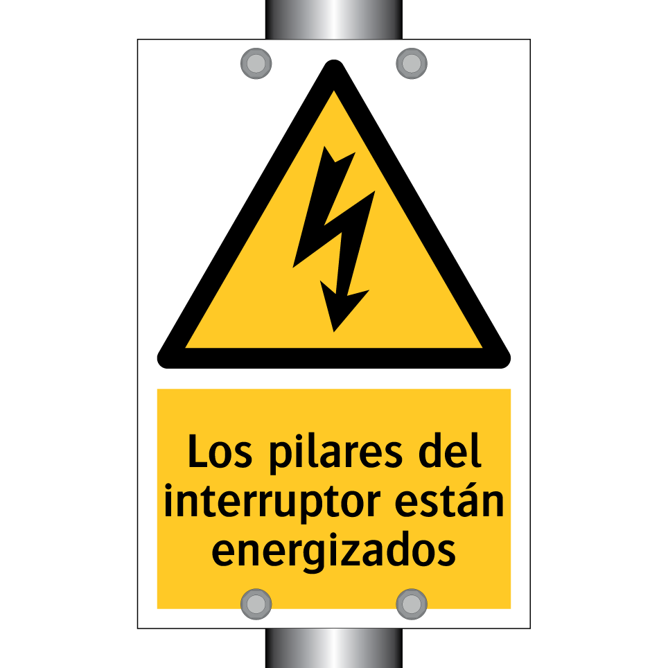 Los pilares del interruptor están energizados