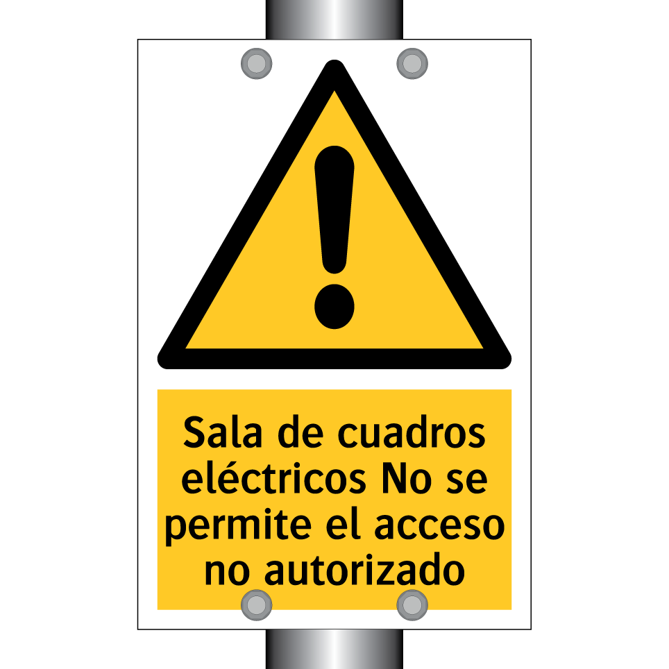 Sala de cuadros eléctricos No se permite el acceso no autorizado