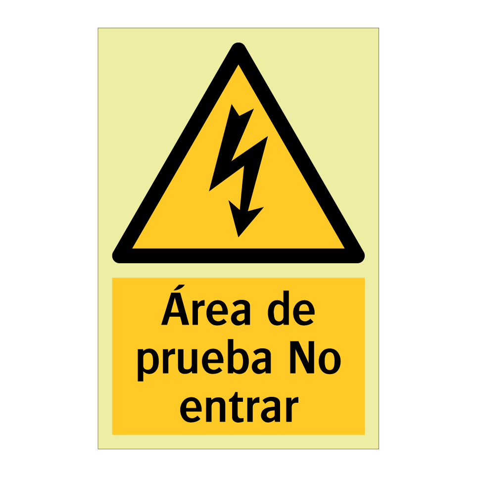 Área de prueba No entrar