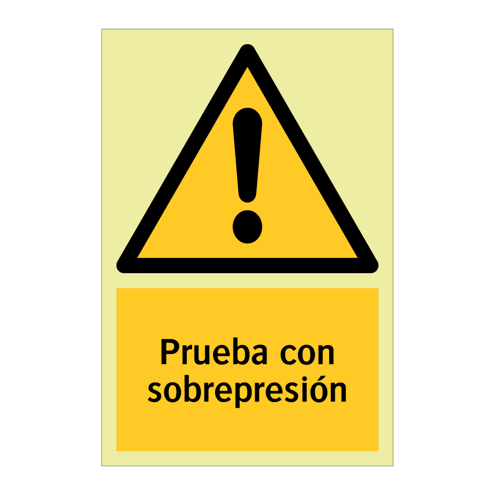 Prueba con sobrepresión