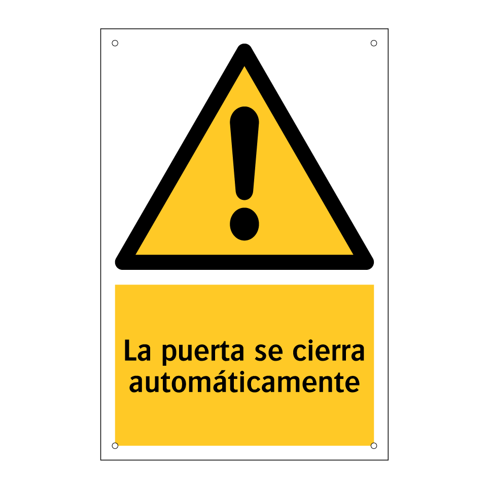 La puerta se cierra automáticamente