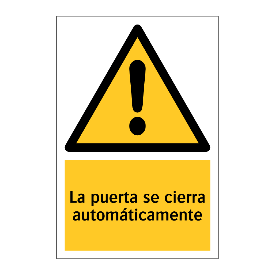 La puerta se cierra automáticamente