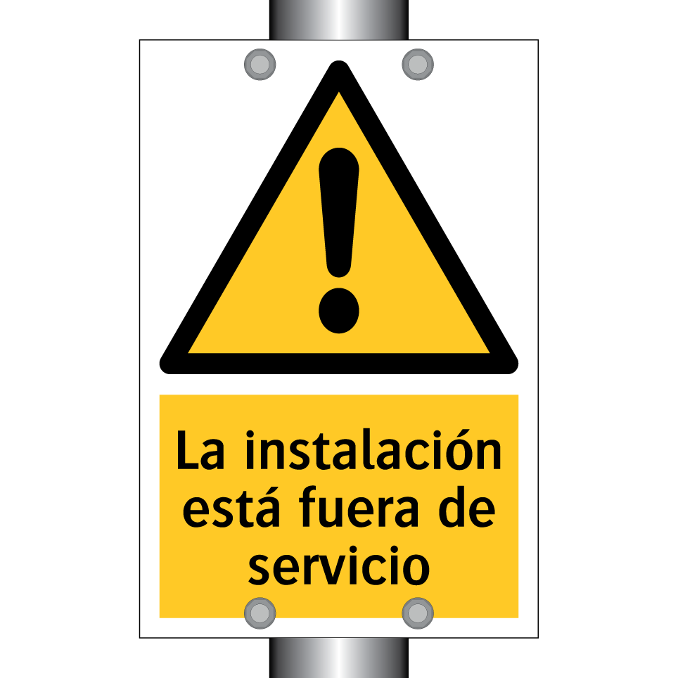 La instalación está fuera de servicio