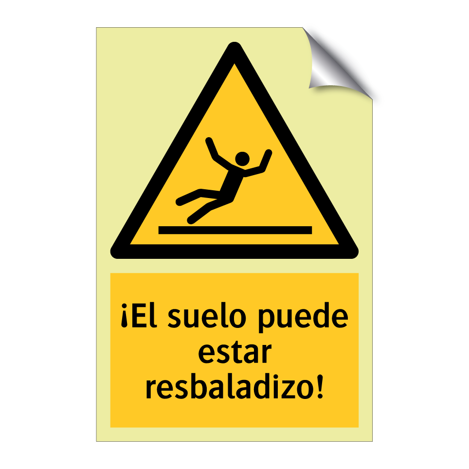 ¡El suelo puede estar resbaladizo!