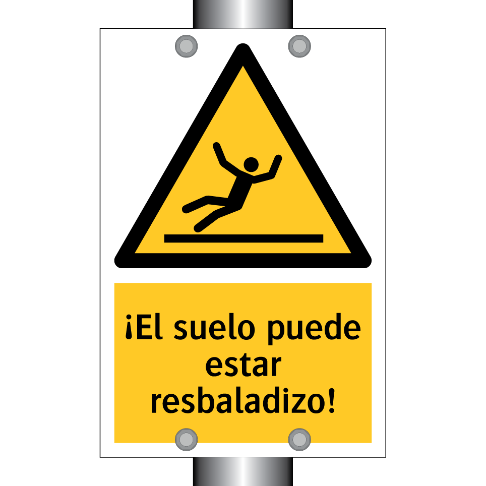 ¡El suelo puede estar resbaladizo!