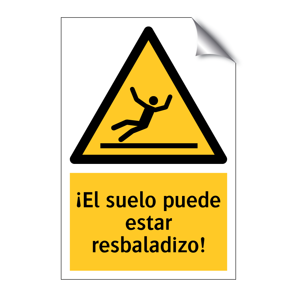 ¡El suelo puede estar resbaladizo!