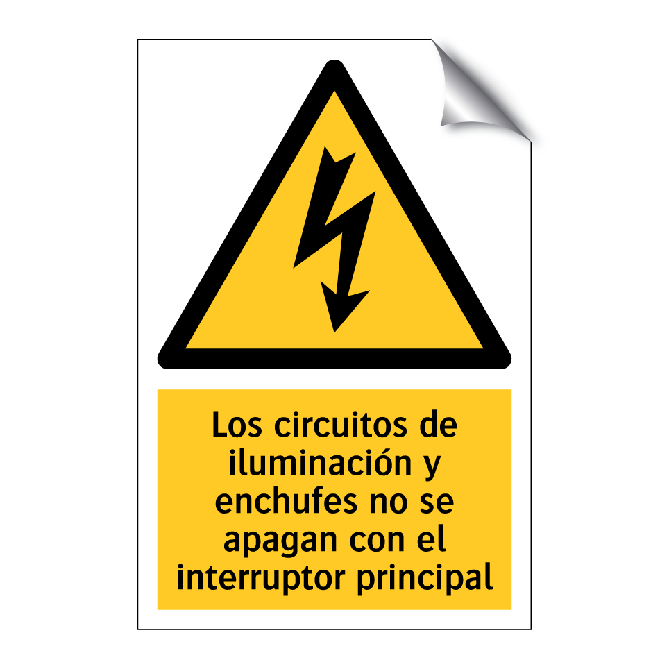 Los circuitos de iluminación y enchufes no se apagan con el interruptor principal