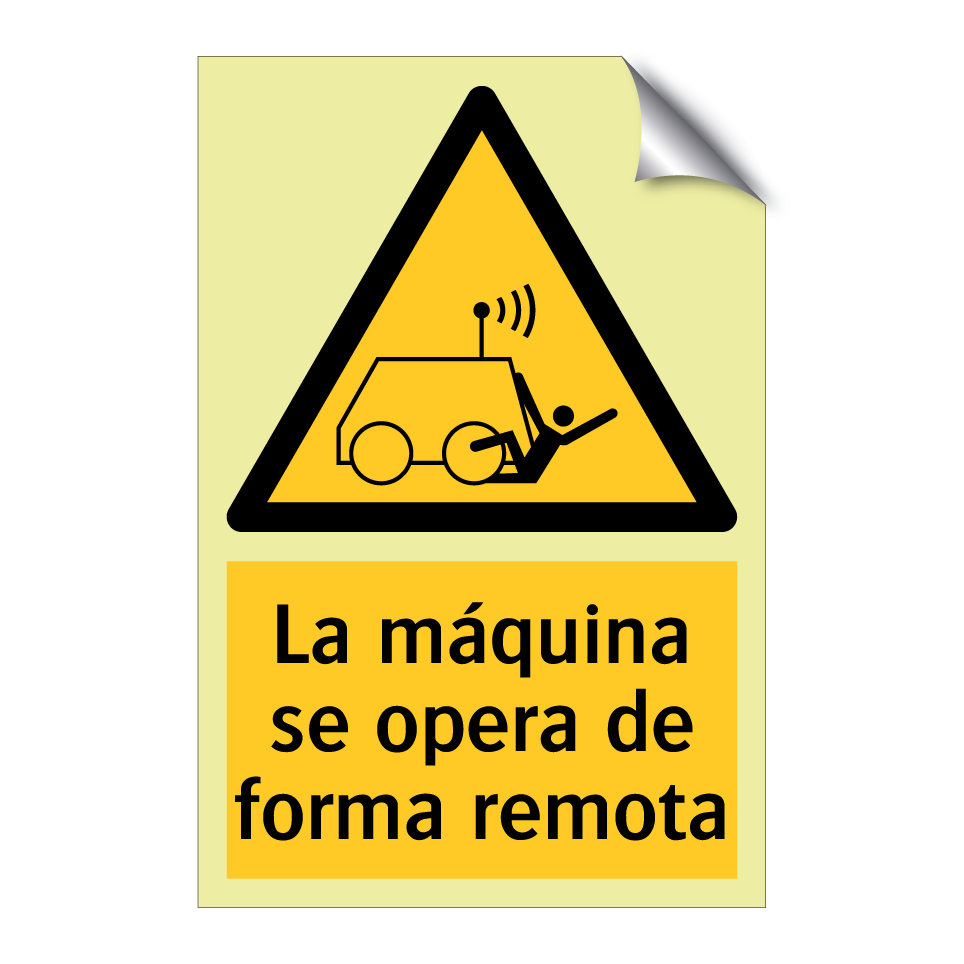 La máquina se opera de forma remota