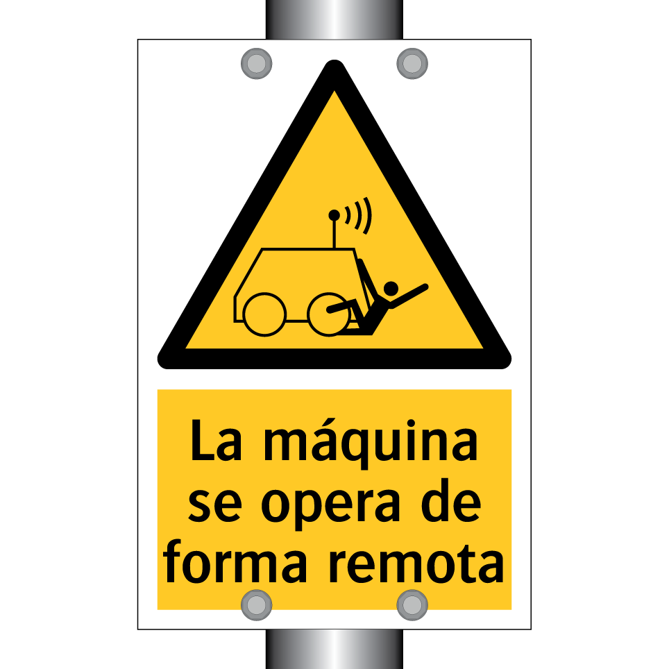 La máquina se opera de forma remota