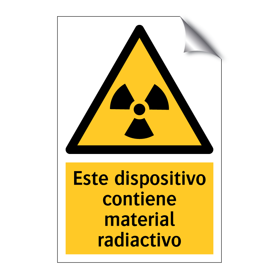 Este dispositivo contiene material radiactivo