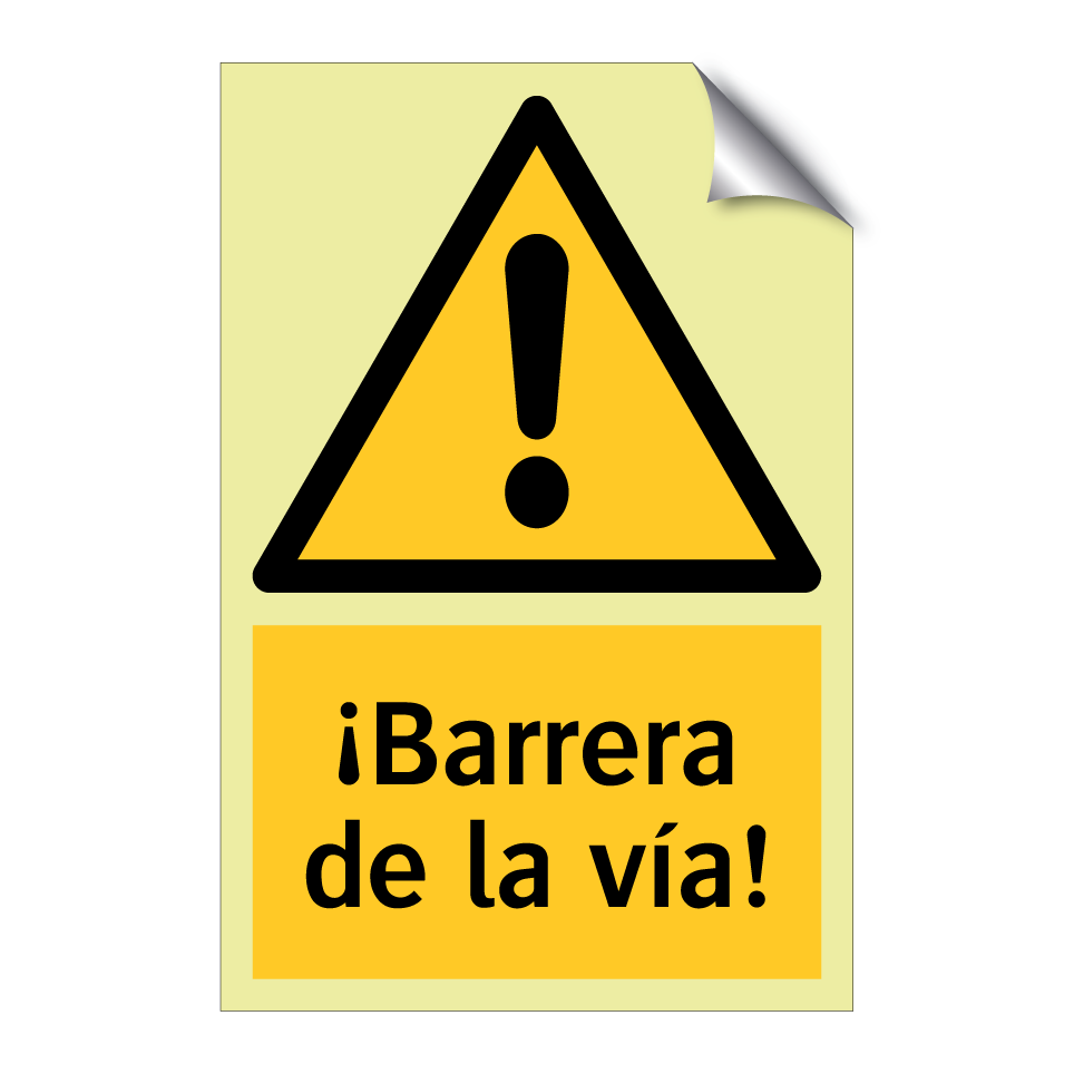 ¡Barrera de la vía!