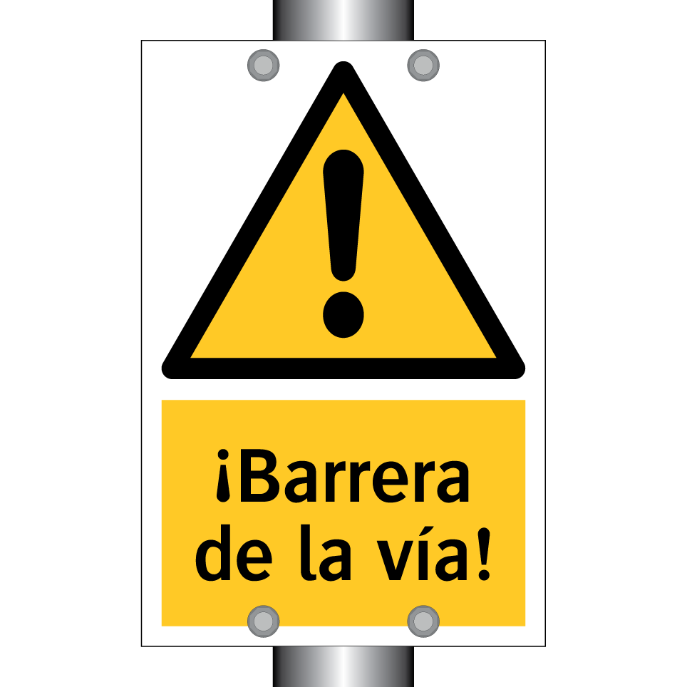 ¡Barrera de la vía!