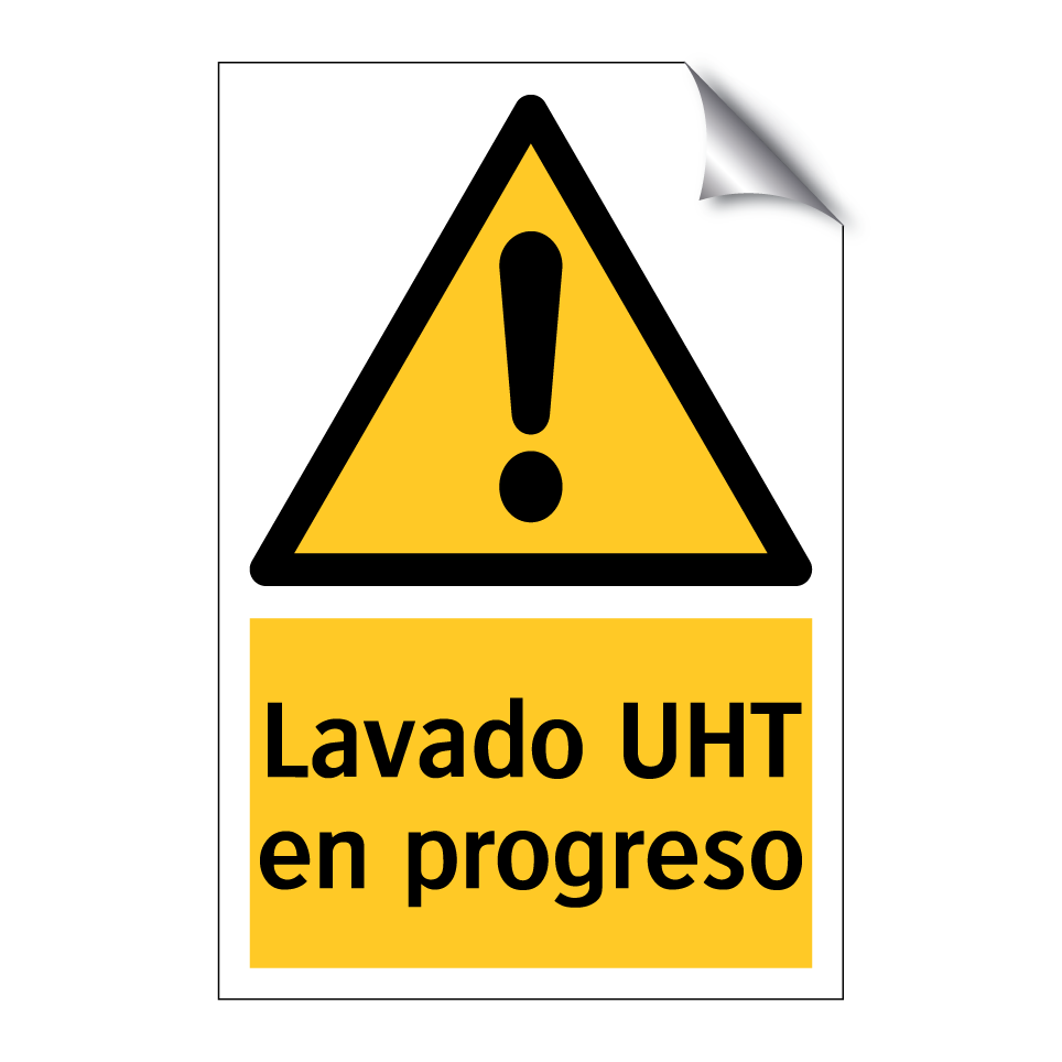 Lavado UHT en progreso