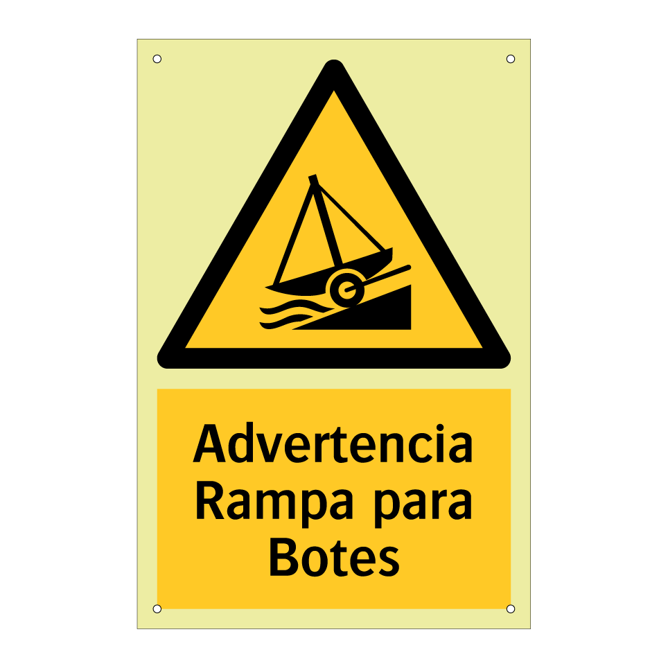 Advertencia Rampa para Botes