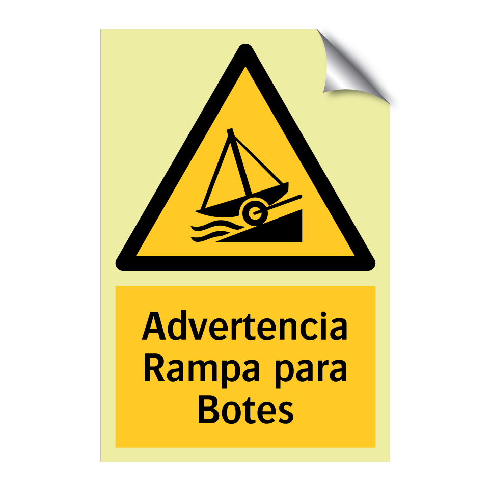 Advertencia Rampa para Botes
