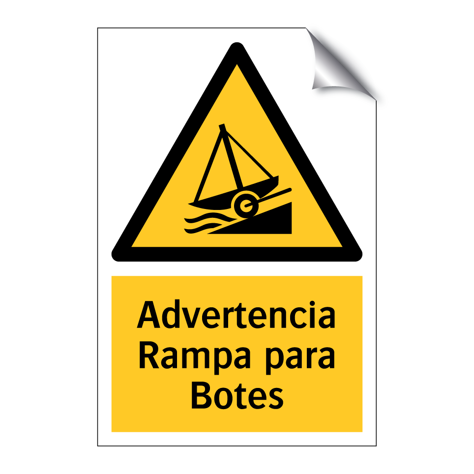 Advertencia Rampa para Botes