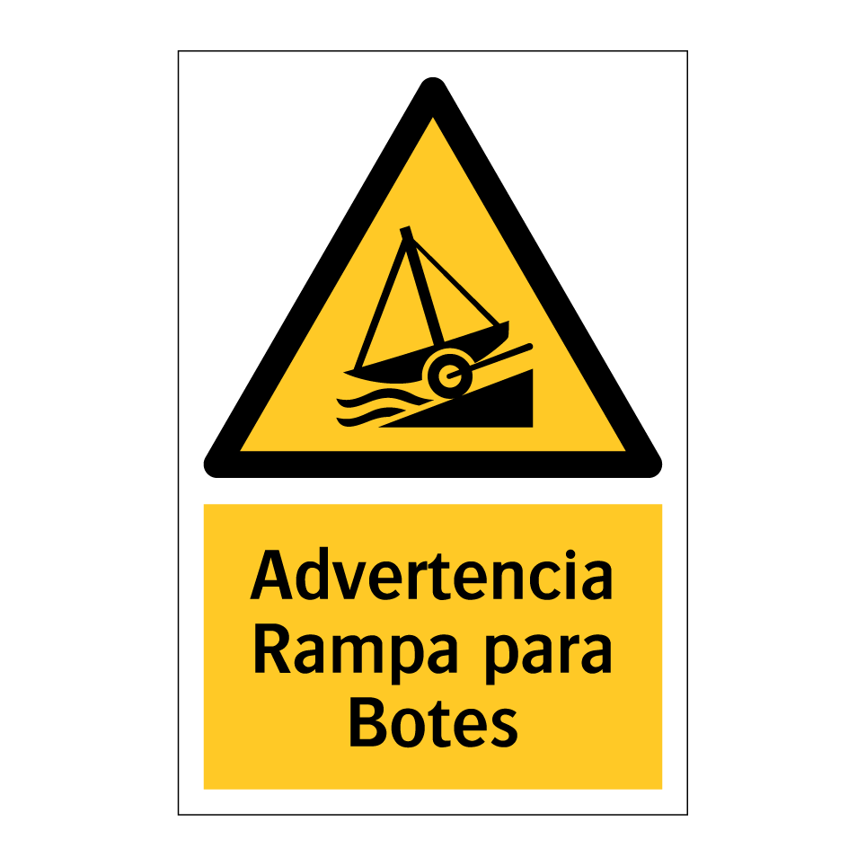 Advertencia Rampa para Botes