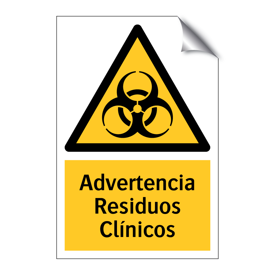 Advertencia Residuos Clínicos
