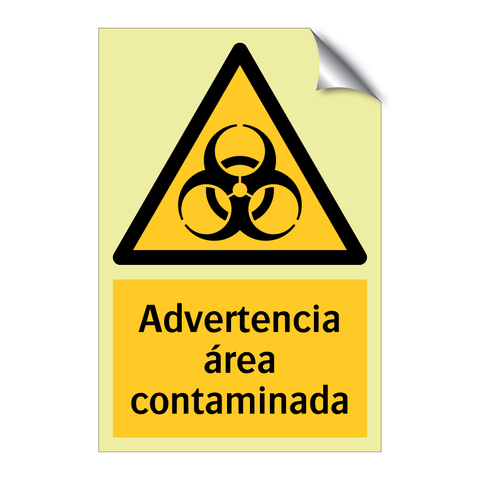 Advertencia área contaminada