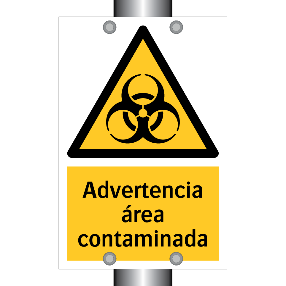 Advertencia área contaminada