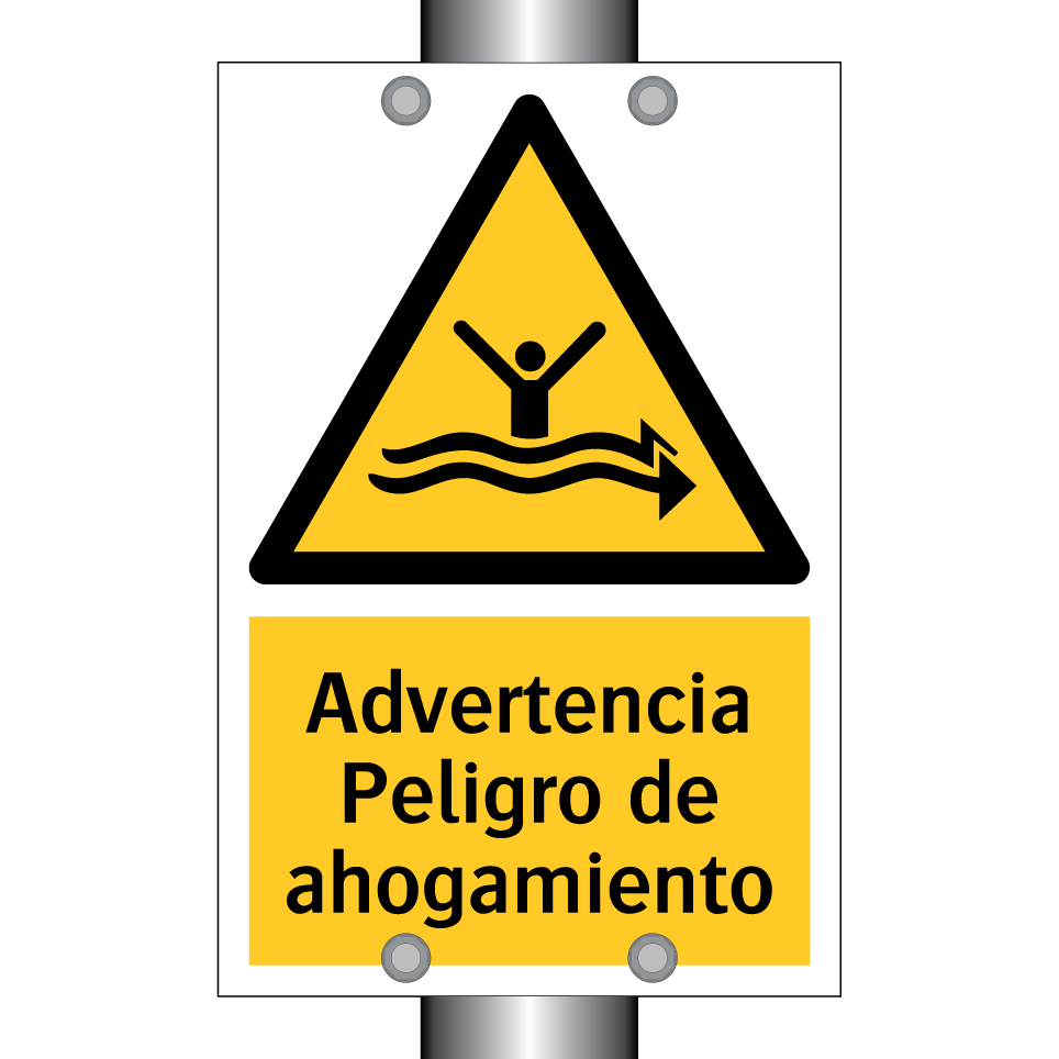 Advertencia Peligro de ahogamiento