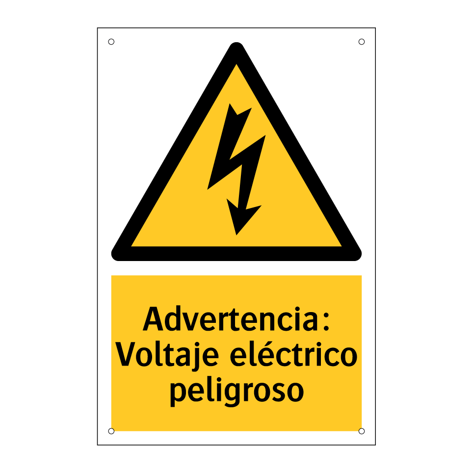 Advertencia: Voltaje eléctrico peligroso
