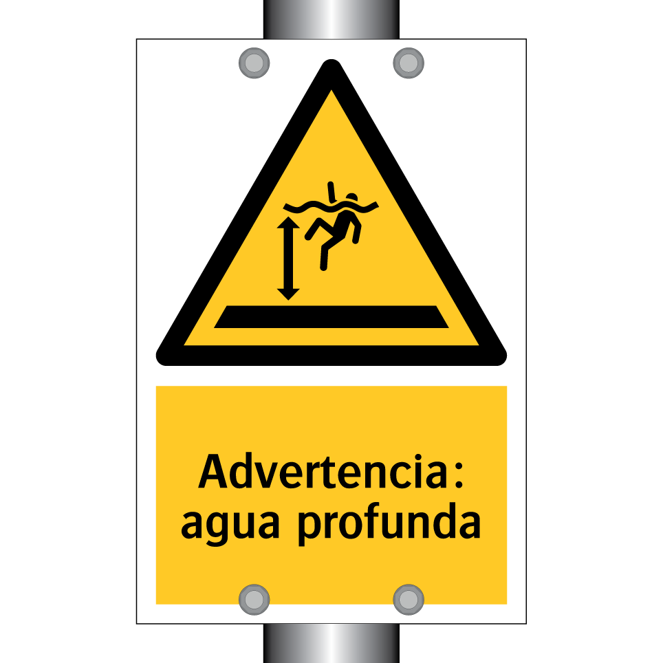 Advertencia: agua profunda