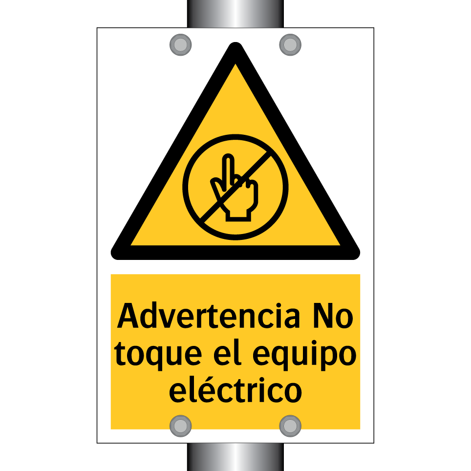 Advertencia No toque el equipo eléctrico