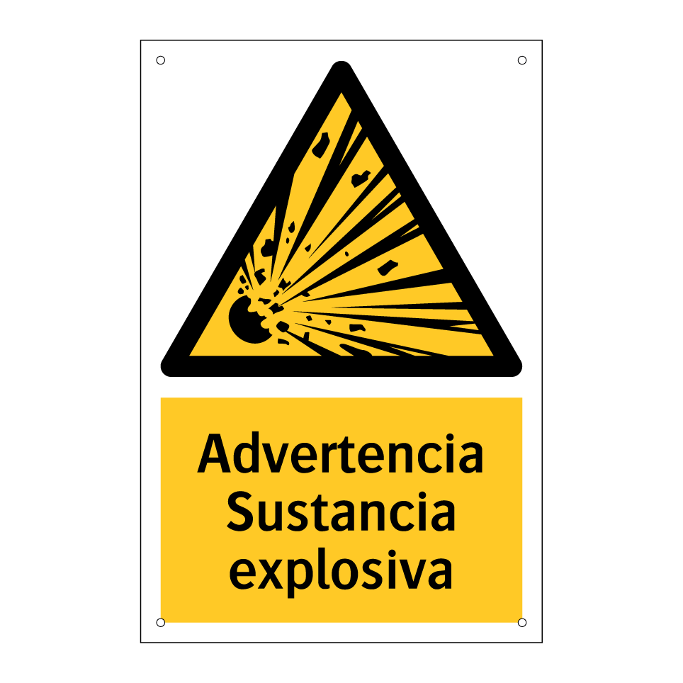 Advertencia Sustancia explosiva